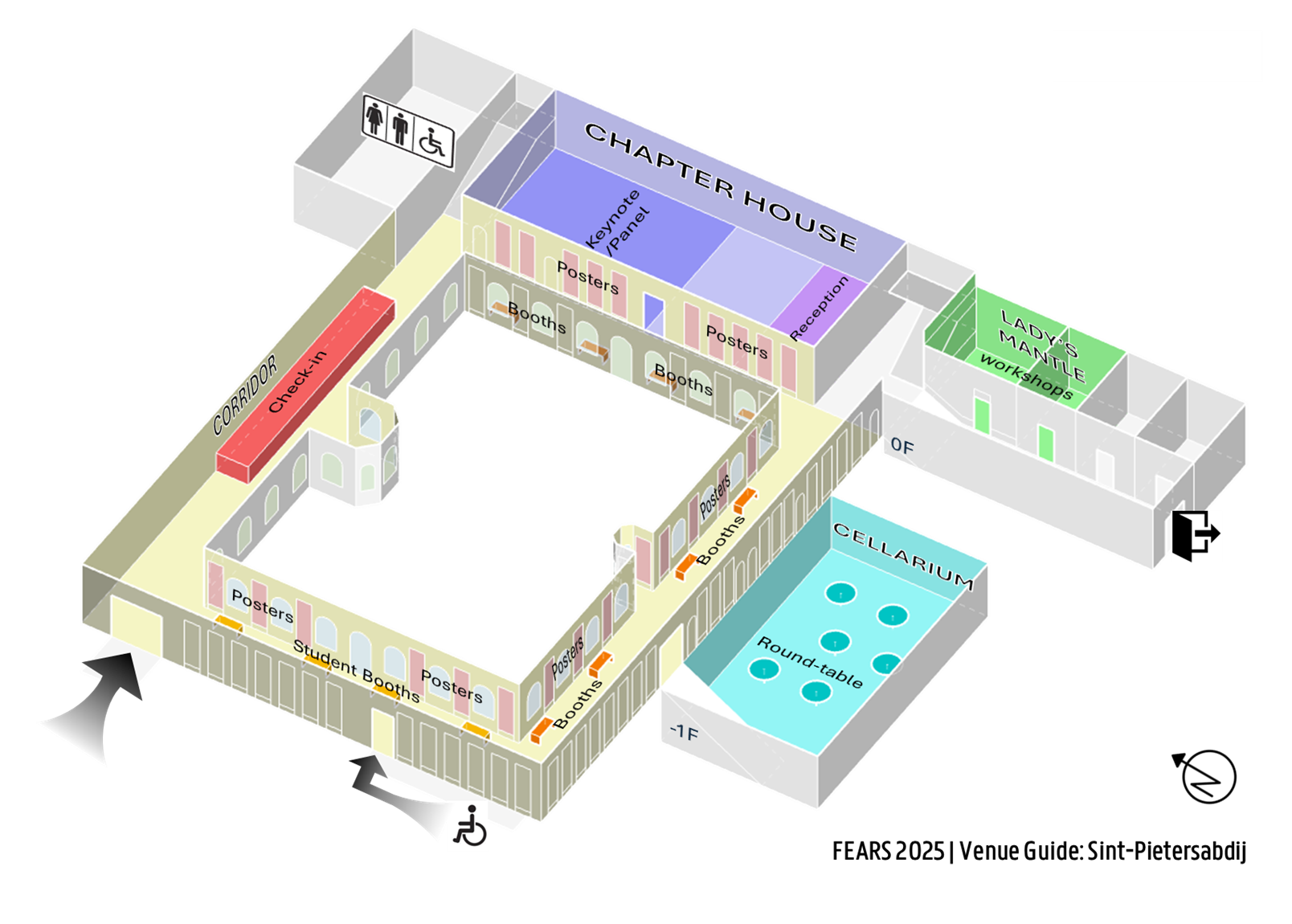 Floor plan FEARS 2025 at St Peter's Abbey